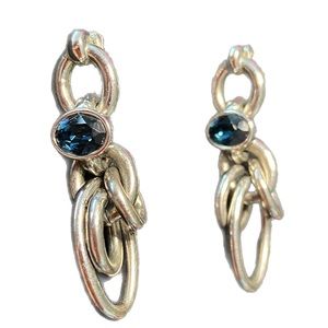 Dyrberg & Kern Earings with Aquamarine Stone